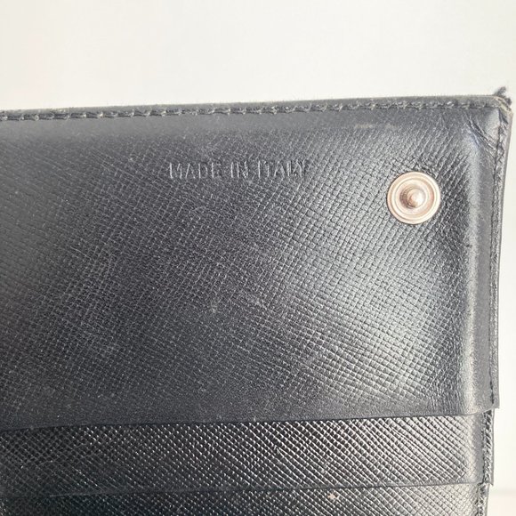 Vintage Prada Tesstuto Black Nylon Tri-fold Wallet, Black Tri-fold Prada Wallet - Picture 7 of 13